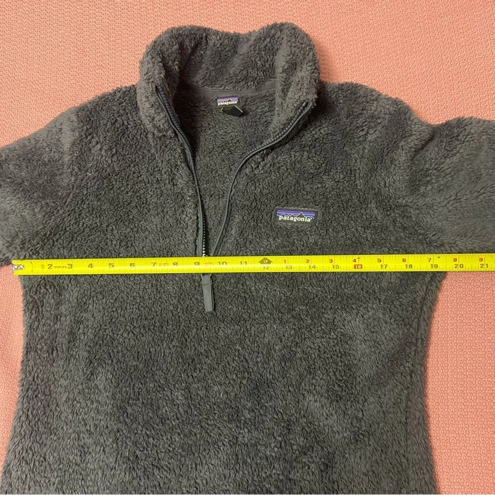PATAGONIA Women's Los Gatos 1/4 Zip Smolder Blue Gray Small Fleece Coat Pullover - Picture 8 of 8